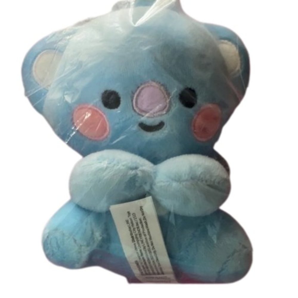 BTS 21 "KOYA" full body blue keychain plushie‎ line friends bag charm